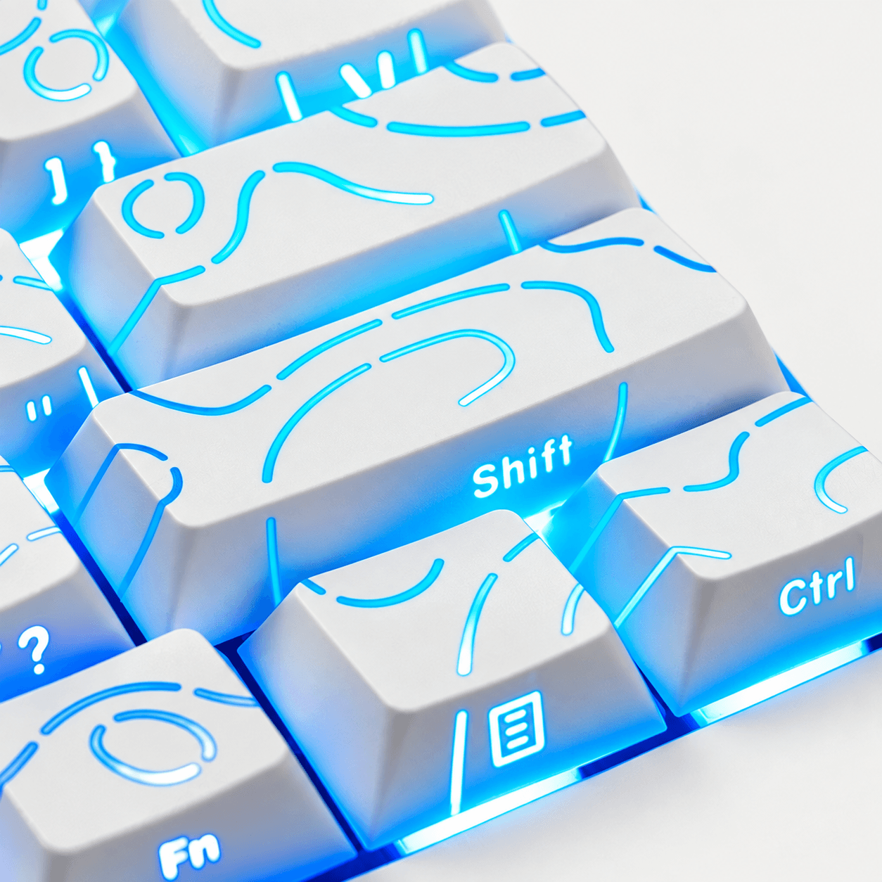 Nebula Side-Lit PBT Keycap Set